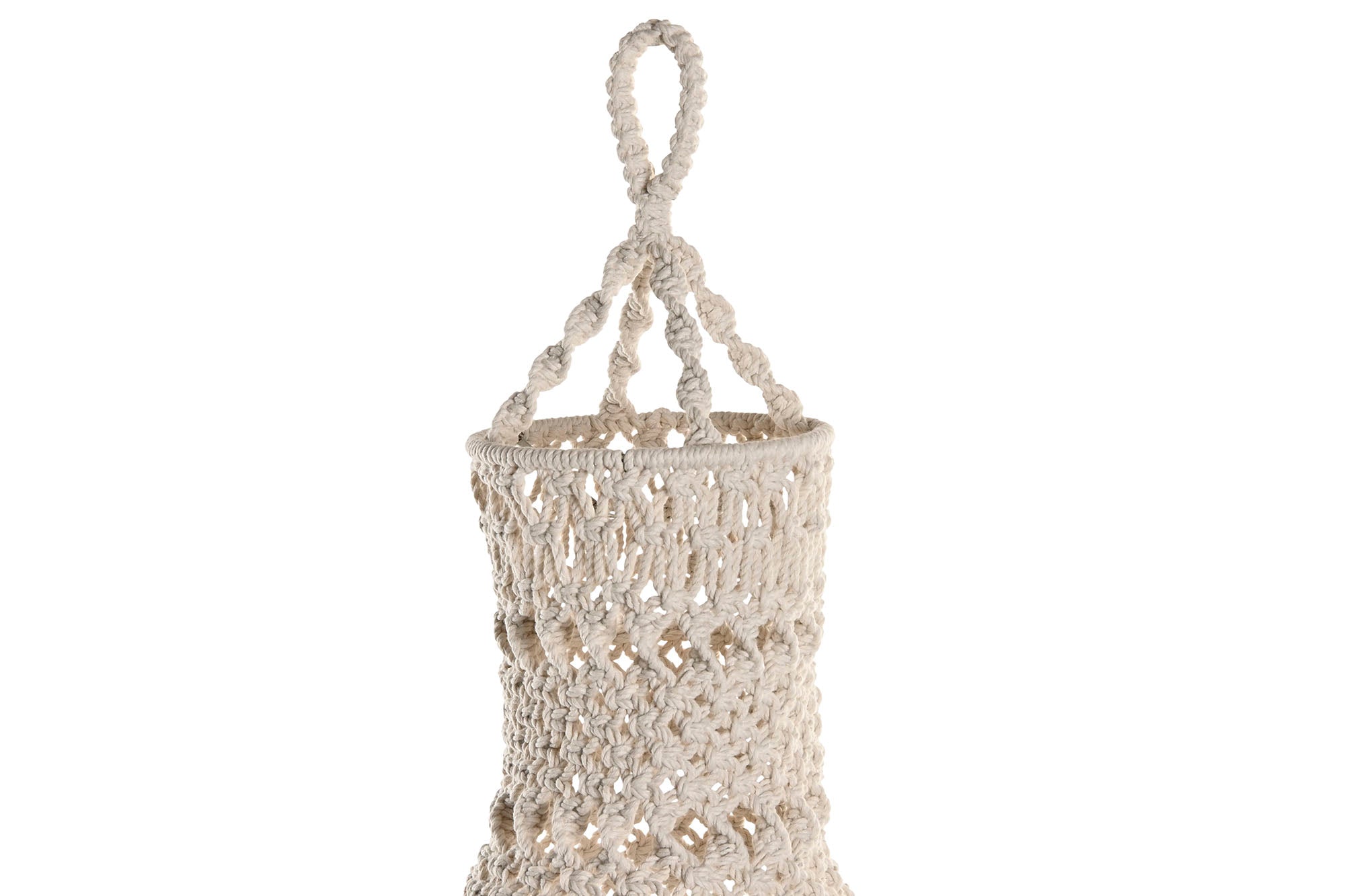 PANTALLA ALGODON 30X30X30 MACRAME TEJIDO A MANO - Imagen 3