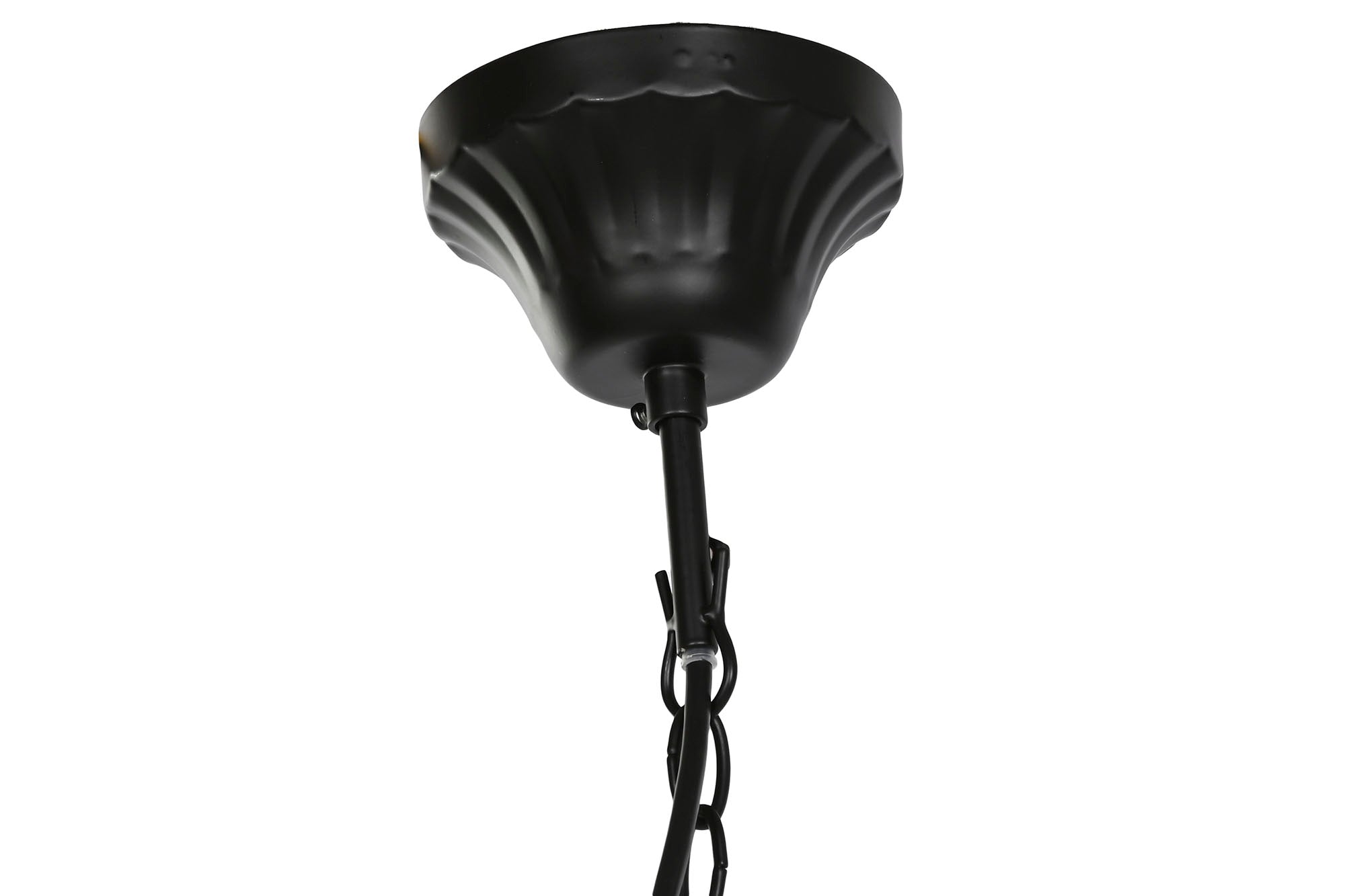 LAMPARA TECHO METAL 54X54X46 12 BRAZOS NEGRO - Imagen 5