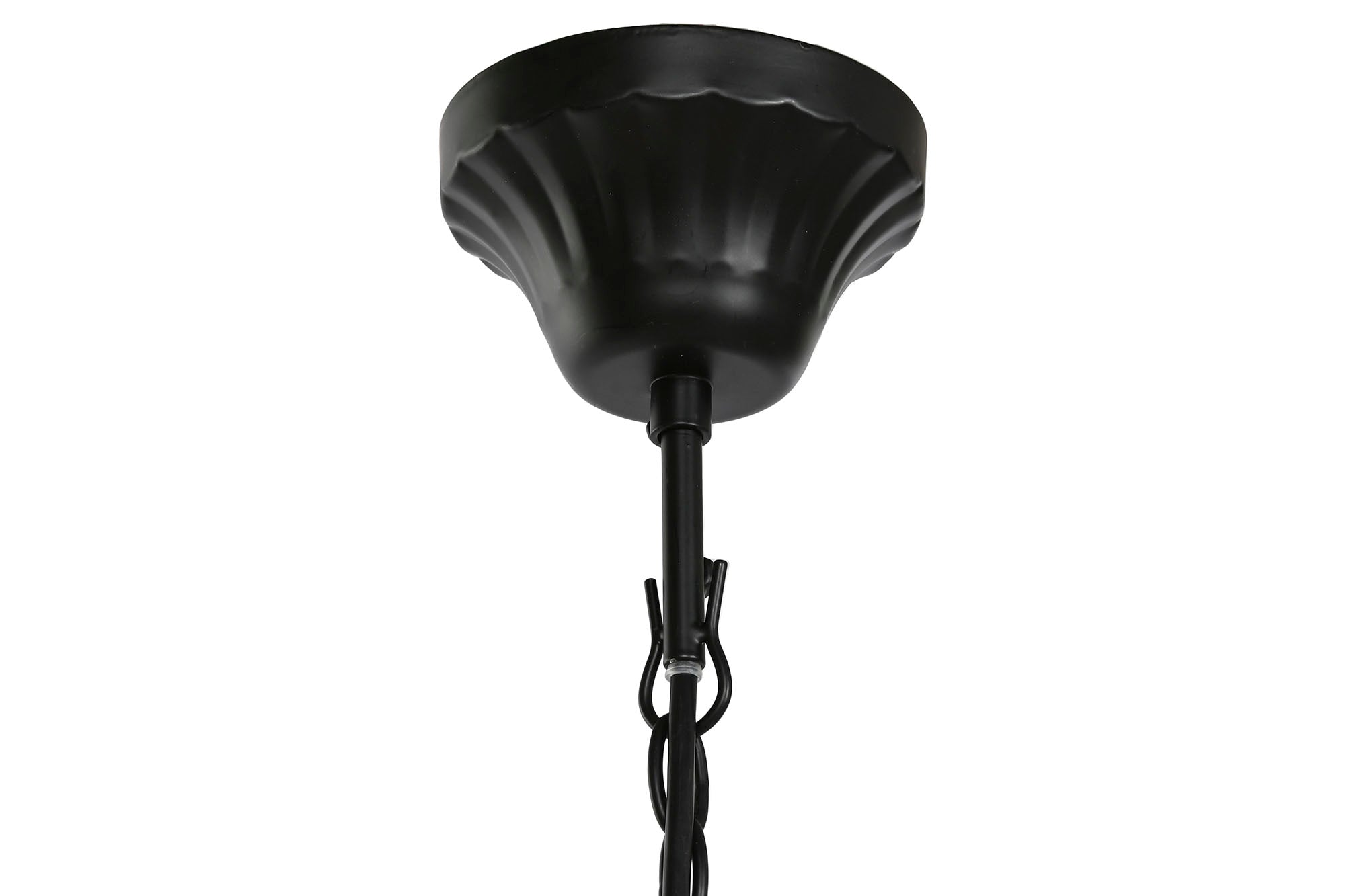 LAMPARA TECHO METAL 54X54X46 6 BRAZOS NEGRO - Imagen 5