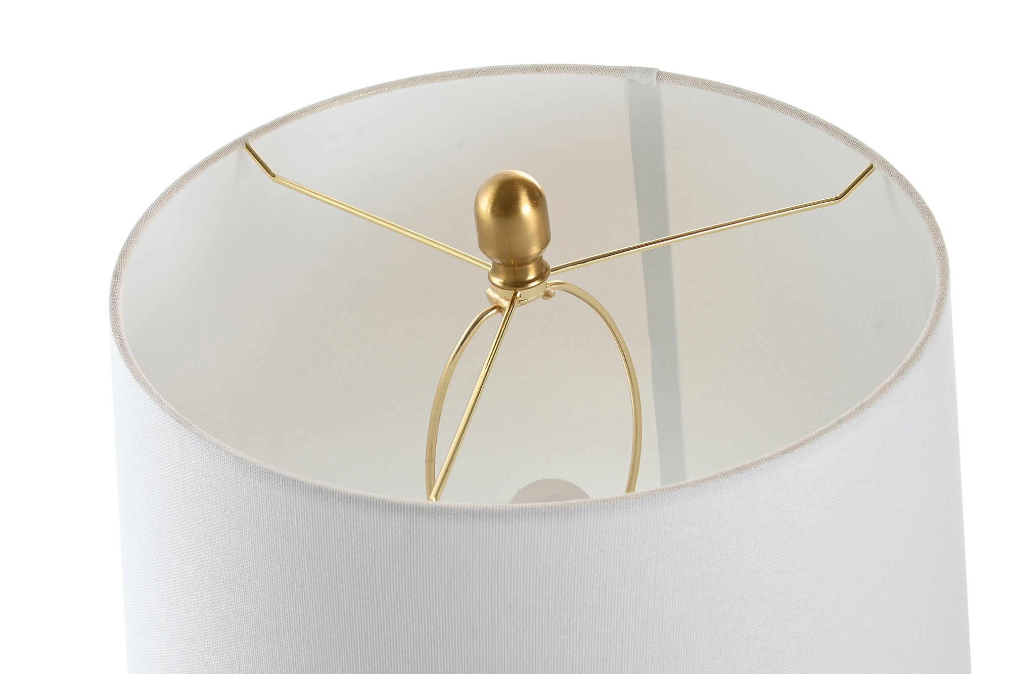 LAMPARA SOBREMESA CERAMICA ALGODON 43X43X72 DISCOS - Imagen 4