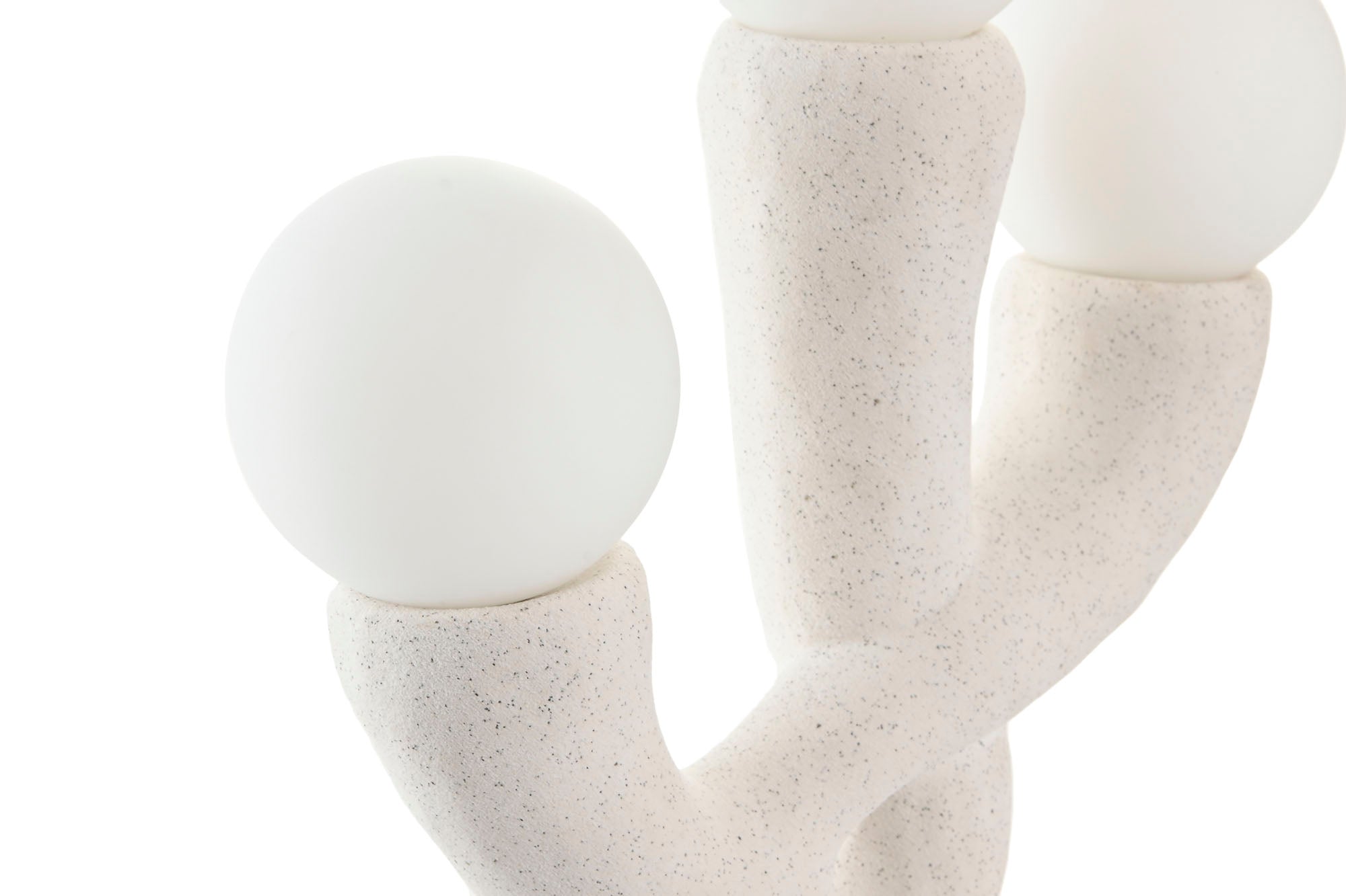 LAMPARA SOBREMESA CERAMICA CRISTAL 33X11X42 CRUDO - Imagen 3