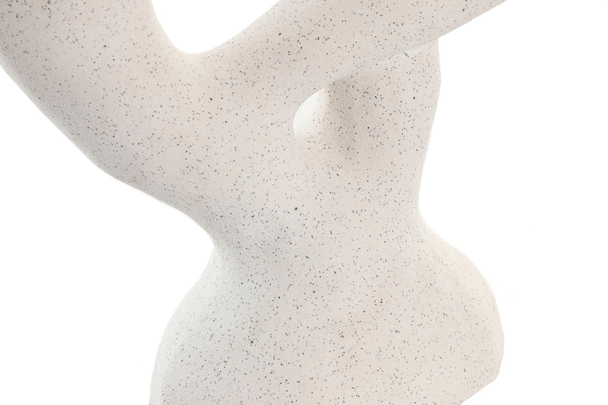 LAMPARA SOBREMESA CERAMICA CRISTAL 33X11X42 CRUDO - Imagen 4