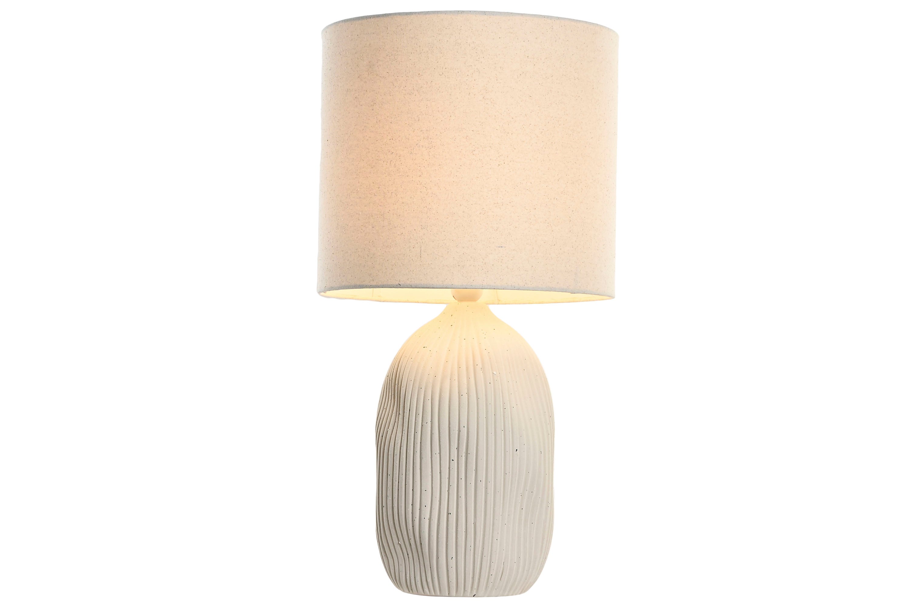 LAMPARA SOBREMESA CERAMICA POLIESTER 34X34X64 - Imagen 1