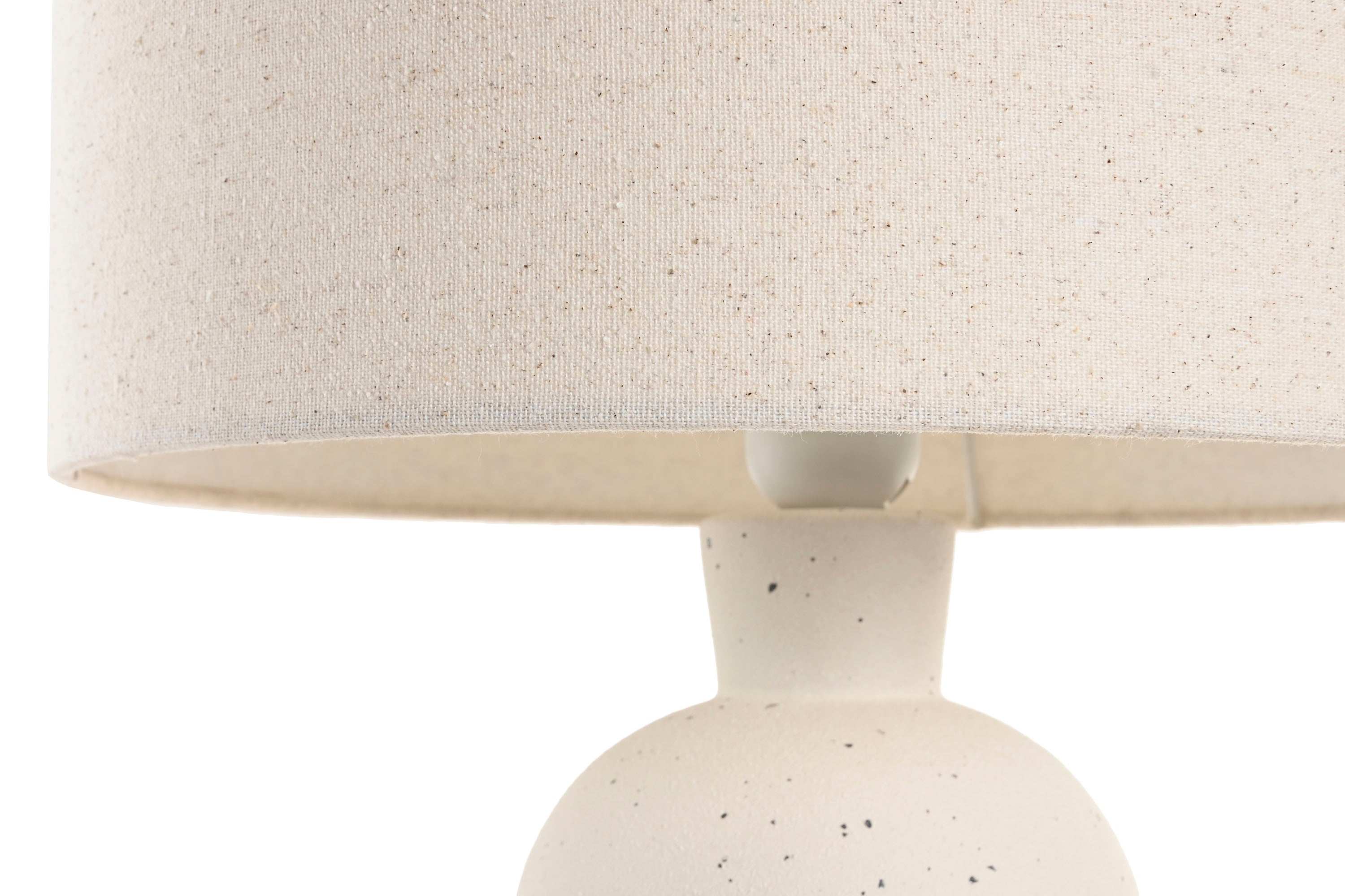 LAMPARA SOBREMESA CERAMICA POLIESTER 33X33X61 BOLA - Imagen 3