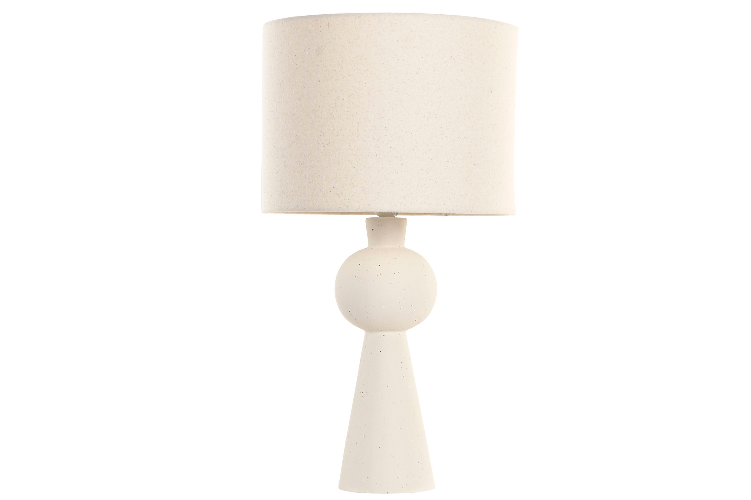 LAMPARA SOBREMESA CERAMICA POLIESTER 33X33X61 BOLA - Imagen 1