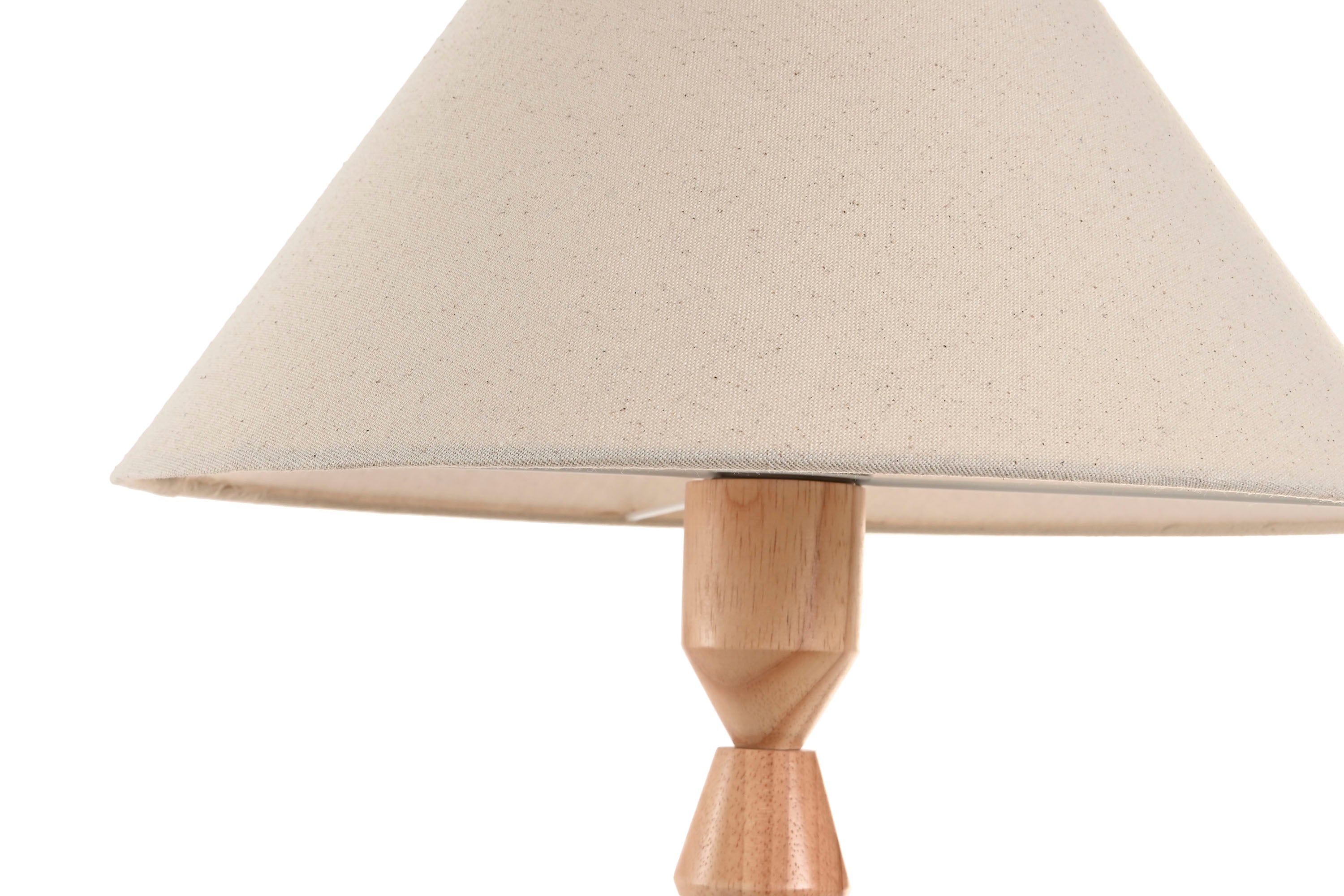 LAMPARA SOBREMESA HEVEA / RUBBERWOOD 40X40X72 GEOM - Imagen 2