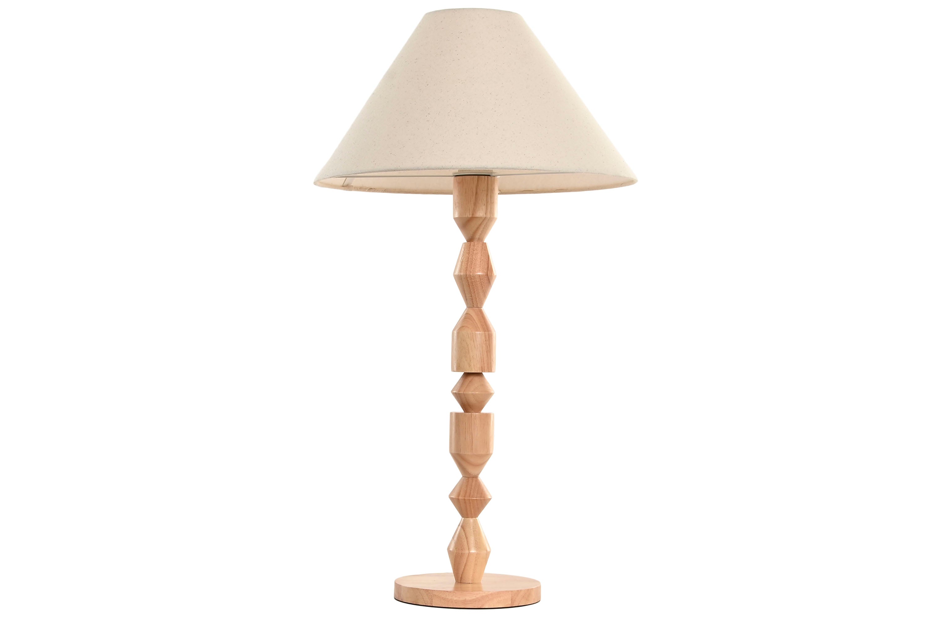 LAMPARA SOBREMESA HEVEA / RUBBERWOOD 40X40X72 GEOM - Imagen 5