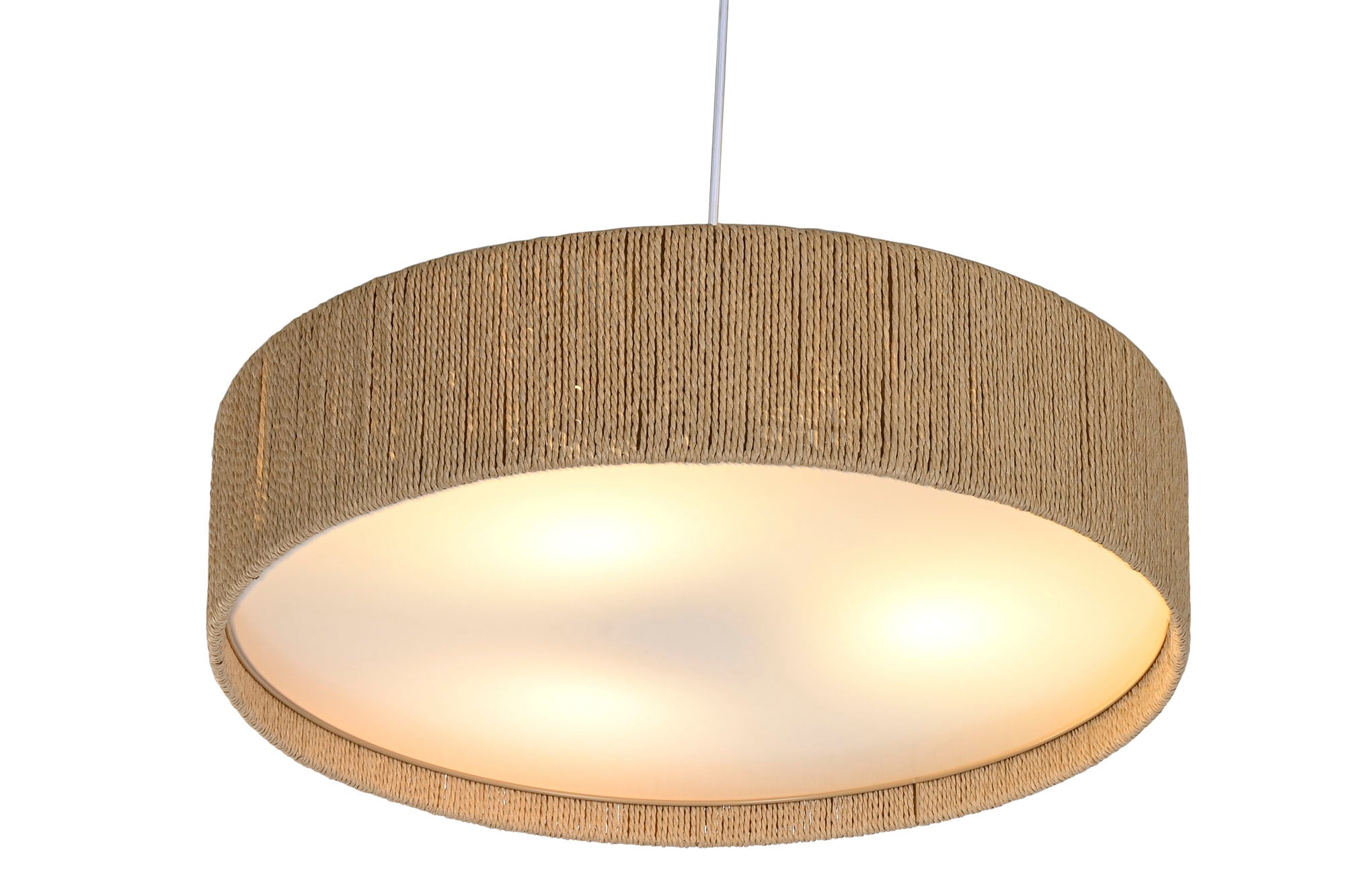 LAMPARA TECHO CUERDA PP 62X62X15 PLAFON NATURAL - Imagen 4