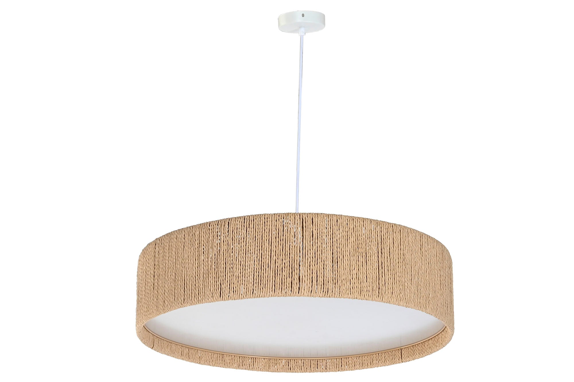 LAMPARA TECHO CUERDA PP 62X62X15 PLAFON NATURAL - Imagen 2