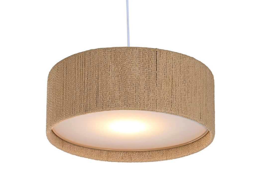 LAMPARA TECHO CUERDA PP 40X40X15,5 PLAFON NATURAL - Imagen 5