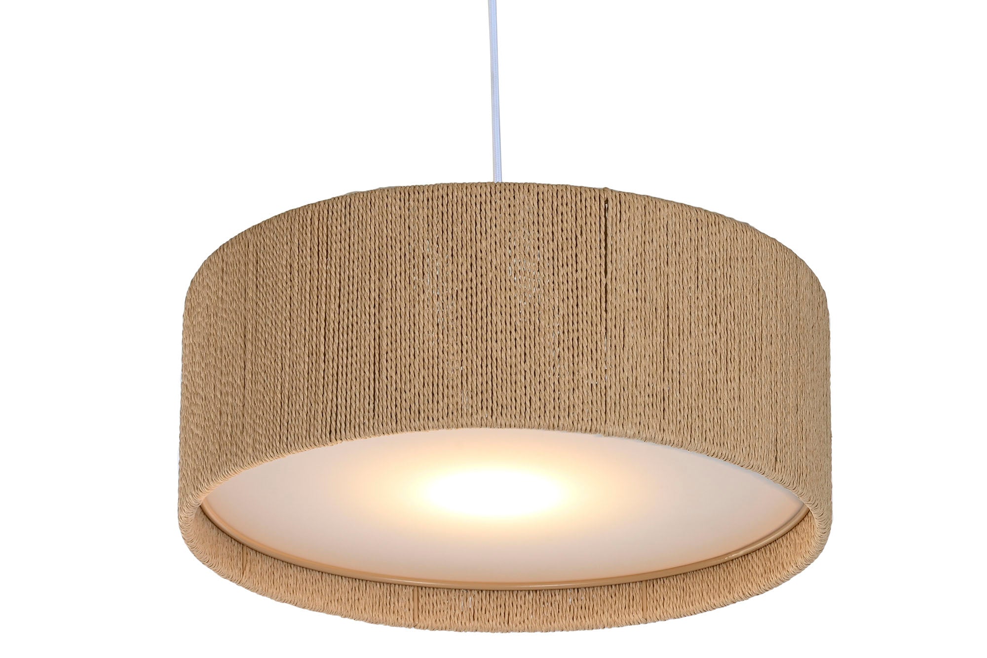 LAMPARA TECHO CUERDA PP 40X40X15,5 PLAFON NATURAL - Imagen 5