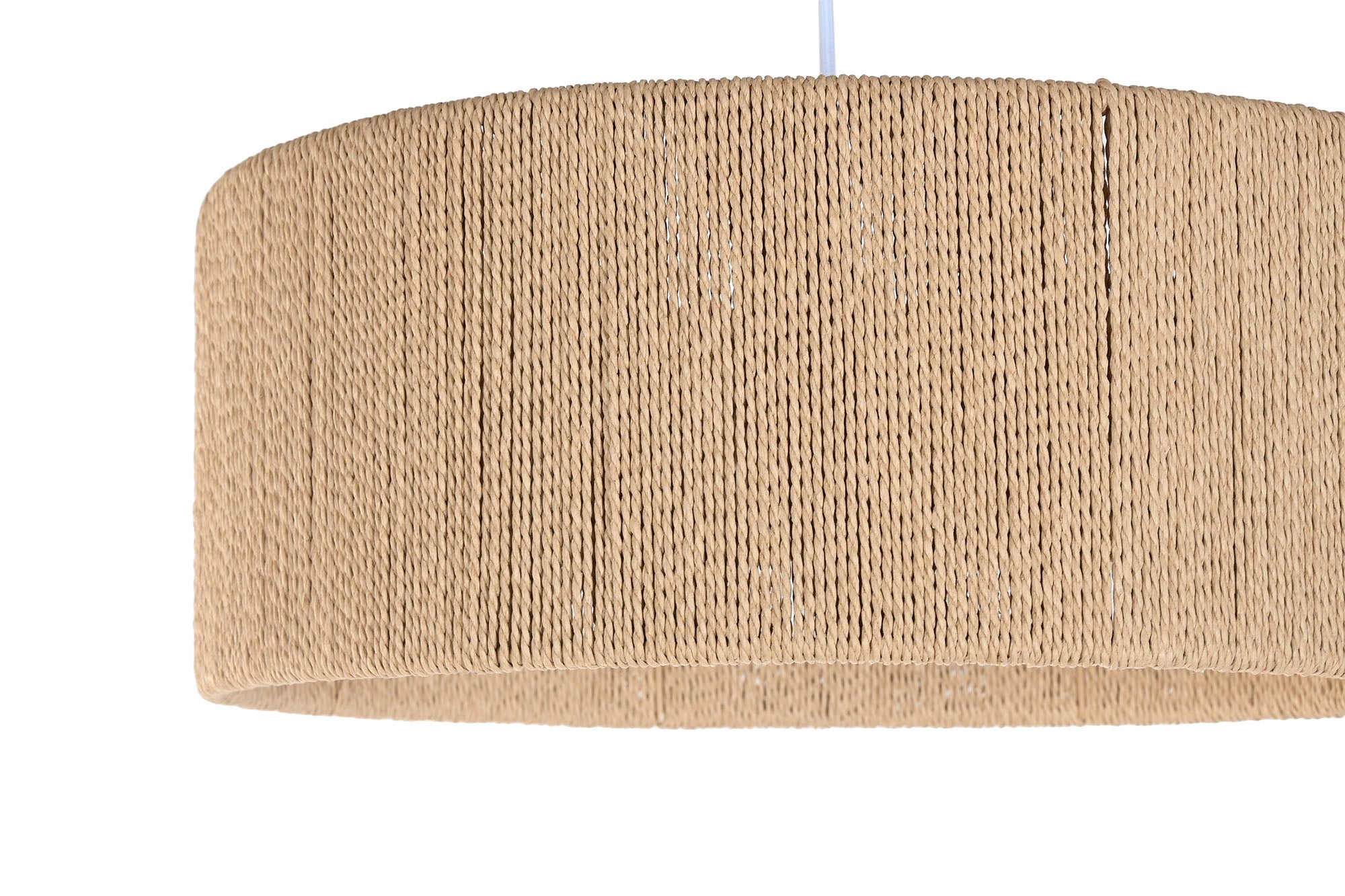 LAMPARA TECHO CUERDA PP 40X40X15,5 PLAFON NATURAL - Imagen 1