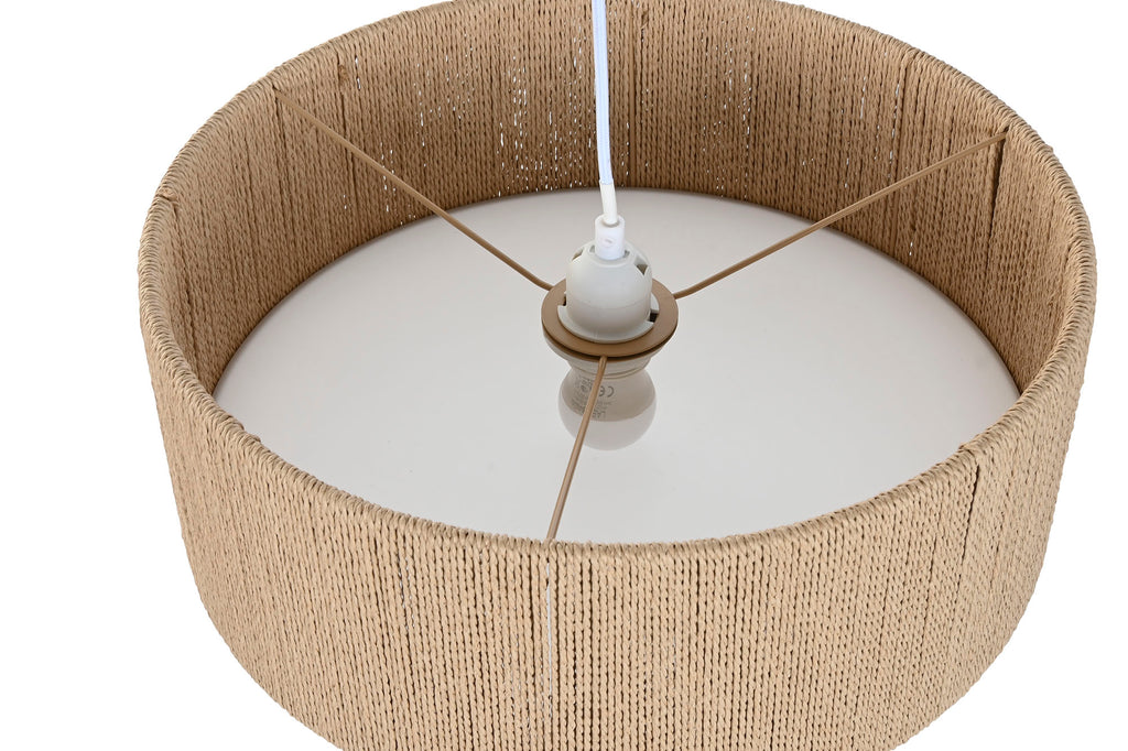 LAMPARA TECHO CUERDA PP 40X40X15,5 PLAFON NATURAL - Imagen 4