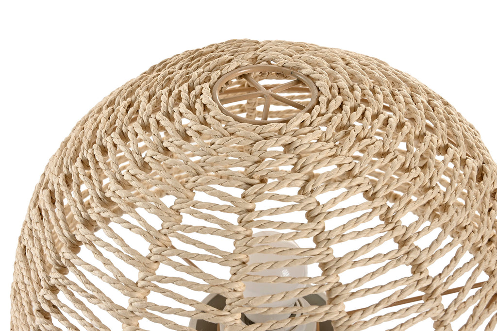 LAMPARA SOBREMESA METAL CUERDA 30X30X48 SETA - Imagen 2