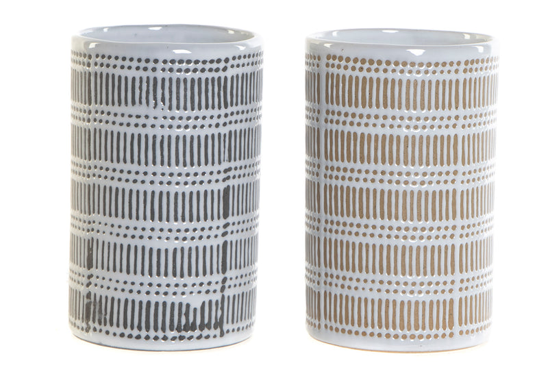 VASO GRES 7,2X11X7,2 300 2 SURT. - Imagen 1