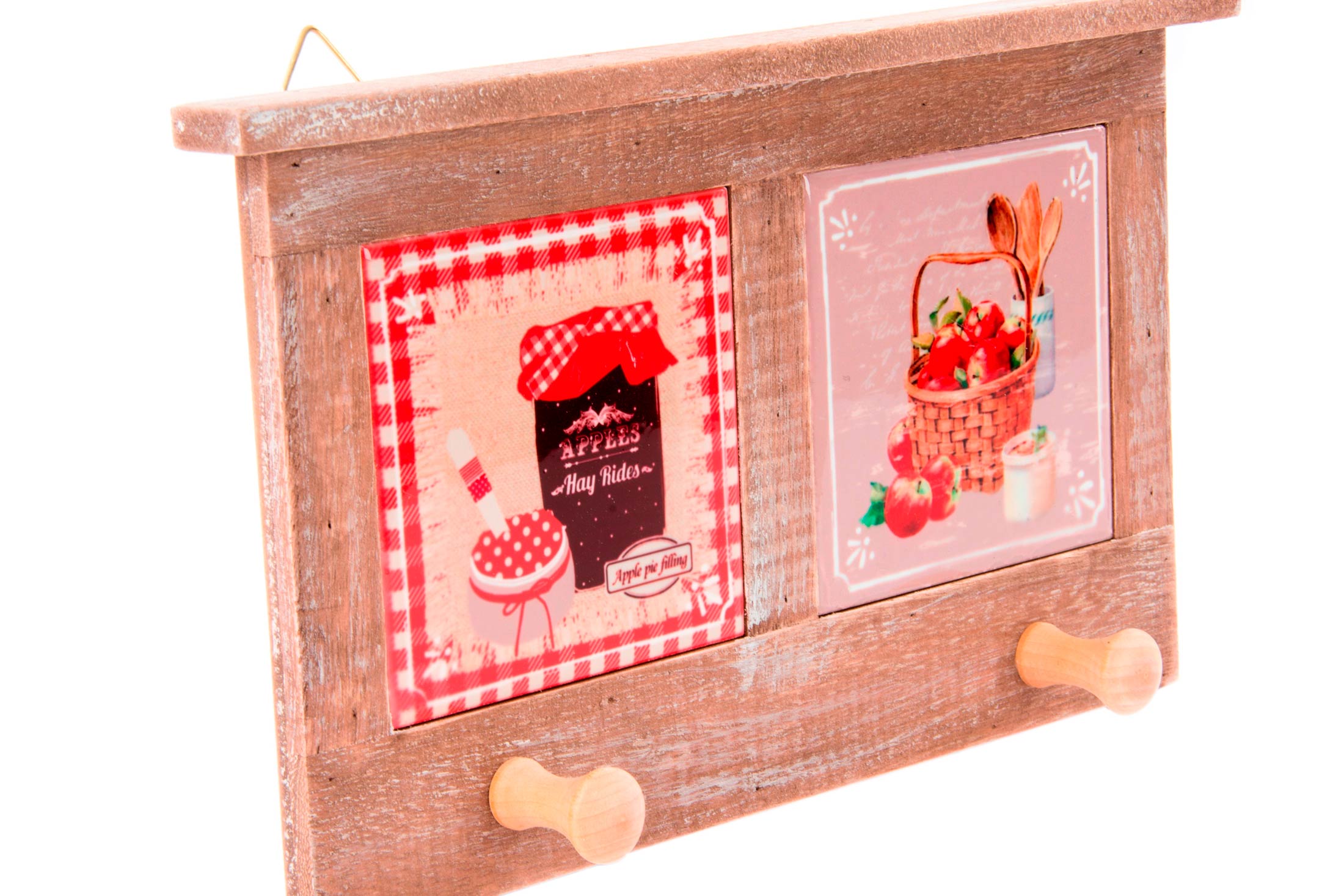 PERCHERO MADERA 26,3X16,5X4 PARED - Imagen 2