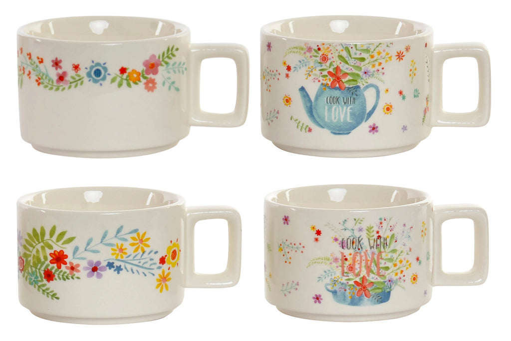 CAFE SET 4 DOLOMITE 13,5X10,5X25 260 COOK WITH LOV - Imagen 2