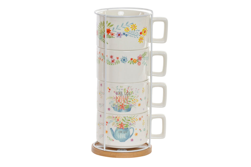 CAFE SET 4 DOLOMITE 13,5X10,5X25 260 COOK WITH LOV - Imagen 1