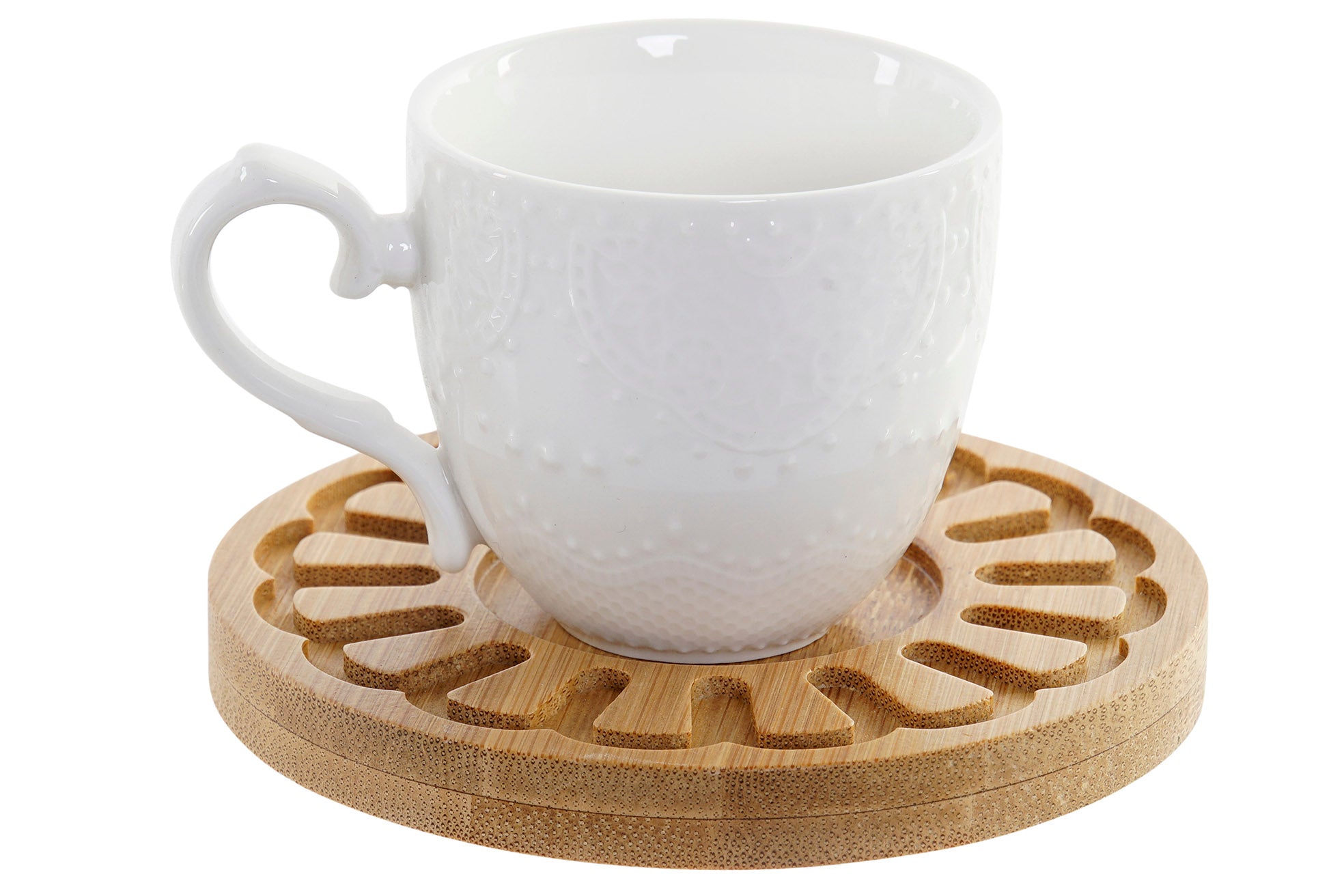 CAFE SET 6 PORCELANA BAMBU 16X16X25 75 MANDALA - Imagen 2