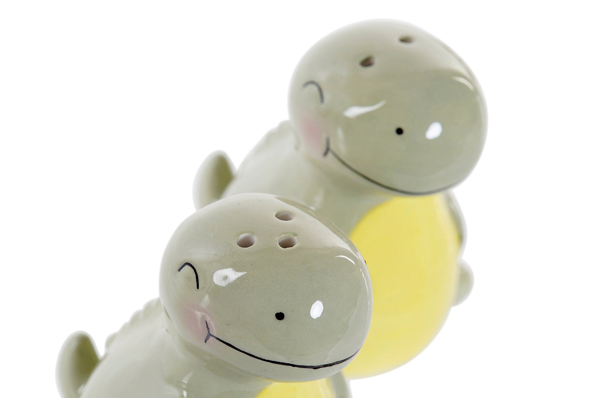 SALERO SET 2 DOLOMITE 6,6X7X7,7 DINOSAURIO VERDE - Imagen 2