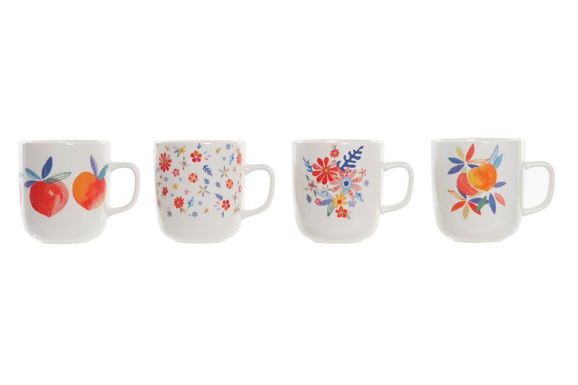 MUG PORCELANA 12X8,5X10 380ML, MELOCOTONES 4 SURT. - Imagen 1