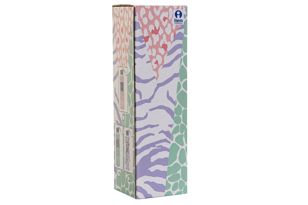 BOTELLA BOROSILICATO INOX 6,5X6,5X23 3 SURT. - Imagen 4