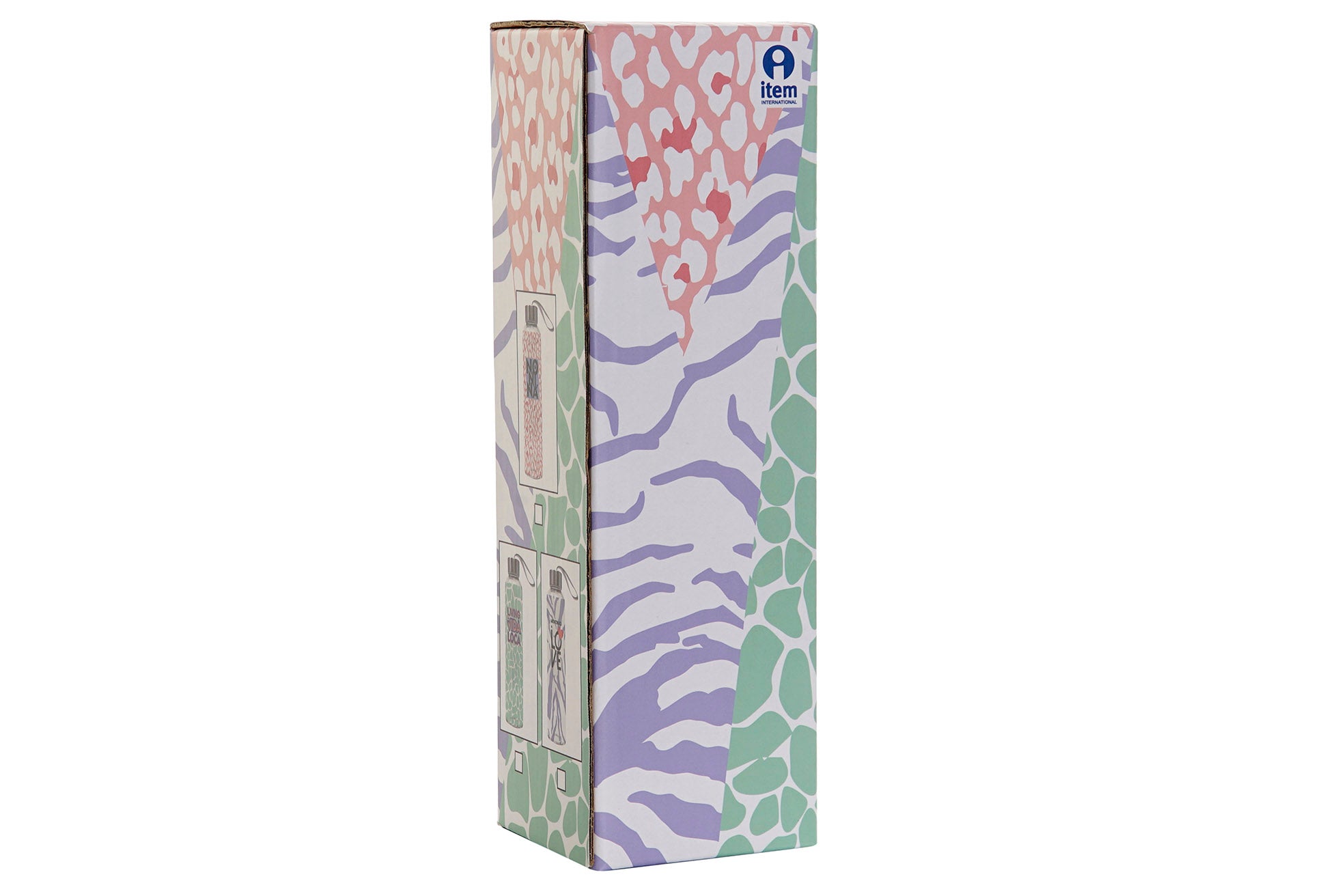 BOTELLA BOROSILICATO INOX 6,5X6,5X23 3 SURT. - Imagen 4