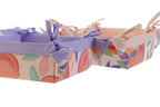CESTA ALGODON 30X30X9 MELOCOTONES 2 SURT. - Imagen 2
