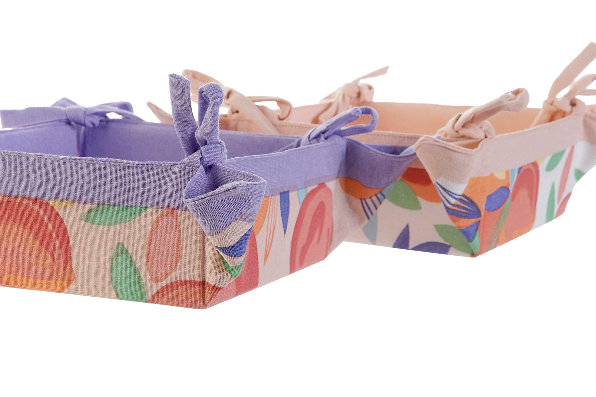 CESTA ALGODON 30X30X9 MELOCOTONES 2 SURT. - Imagen 2