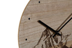 RELOJ PARED MDF 30X30X1,5 MONTAÑA NEGRO - Imagen 2