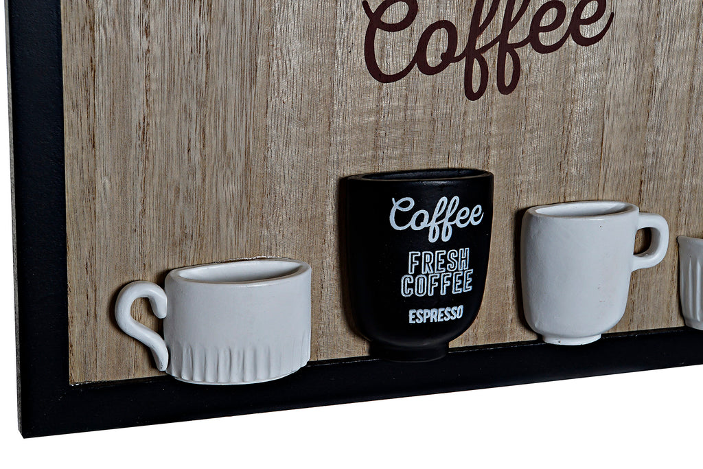 PERCHERO PARED MADERA RESINA 41X3X41 MARRON - Imagen 3