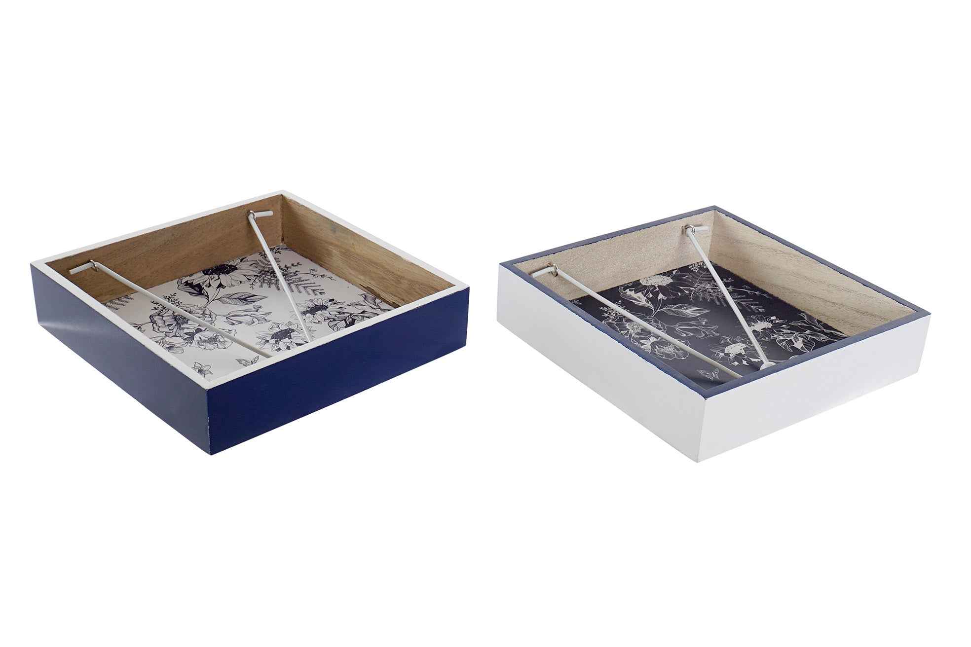 SERVILLETERO MDF METAL 18X18X4 GIRASOLES 2 SURT. - Imagen 1