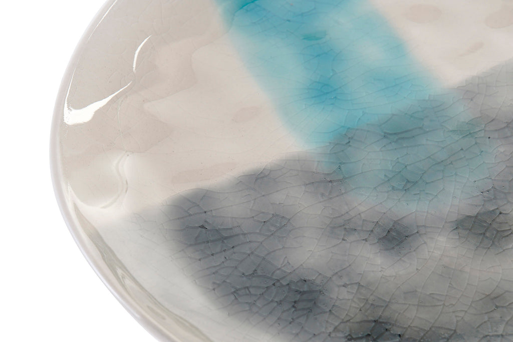 PLATO GRES ESMALTADO 21X21X2,5 180 AZUL - Imagen 3