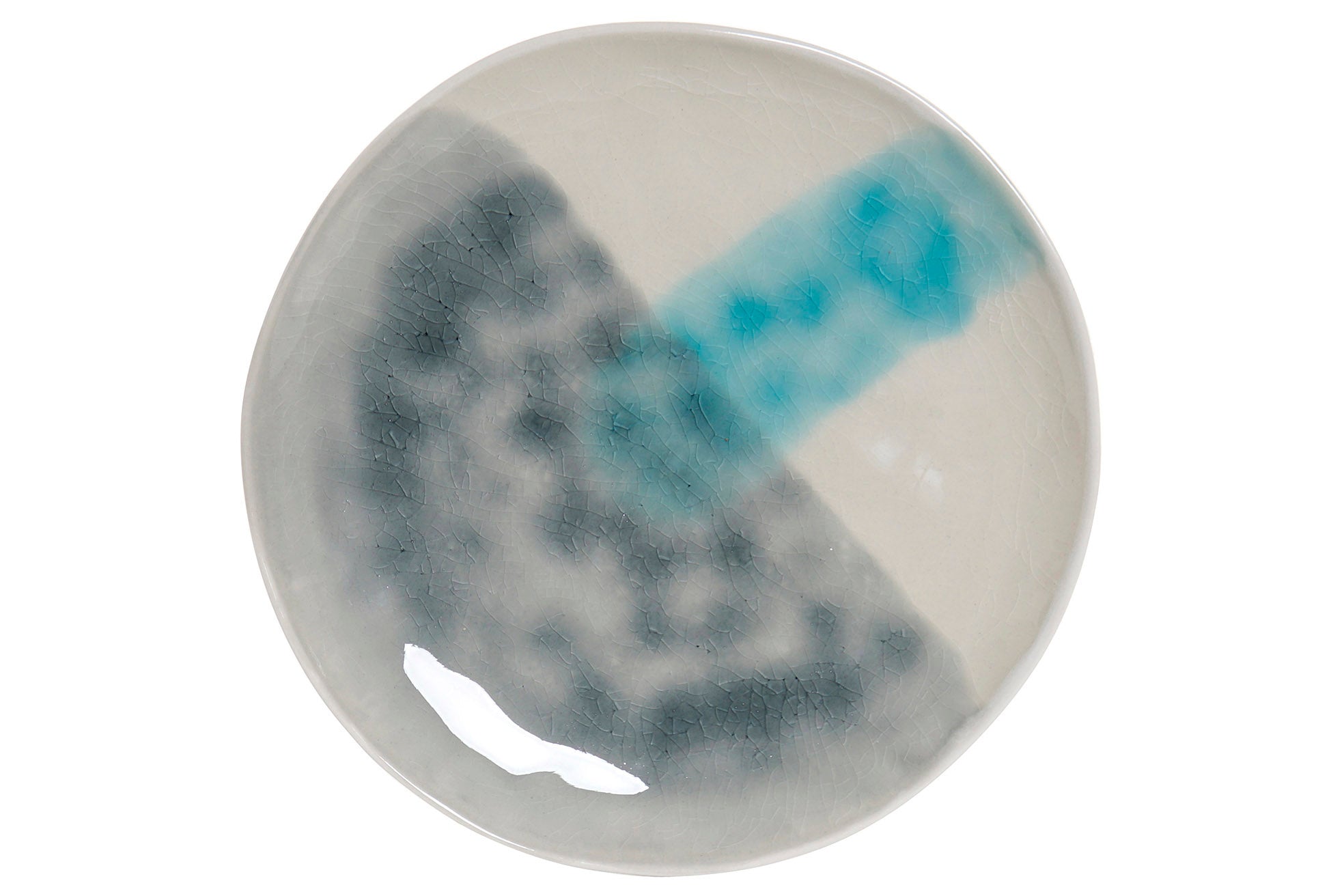 PLATO GRES ESMALTADO 21X21X2,5 180 AZUL - Imagen 1