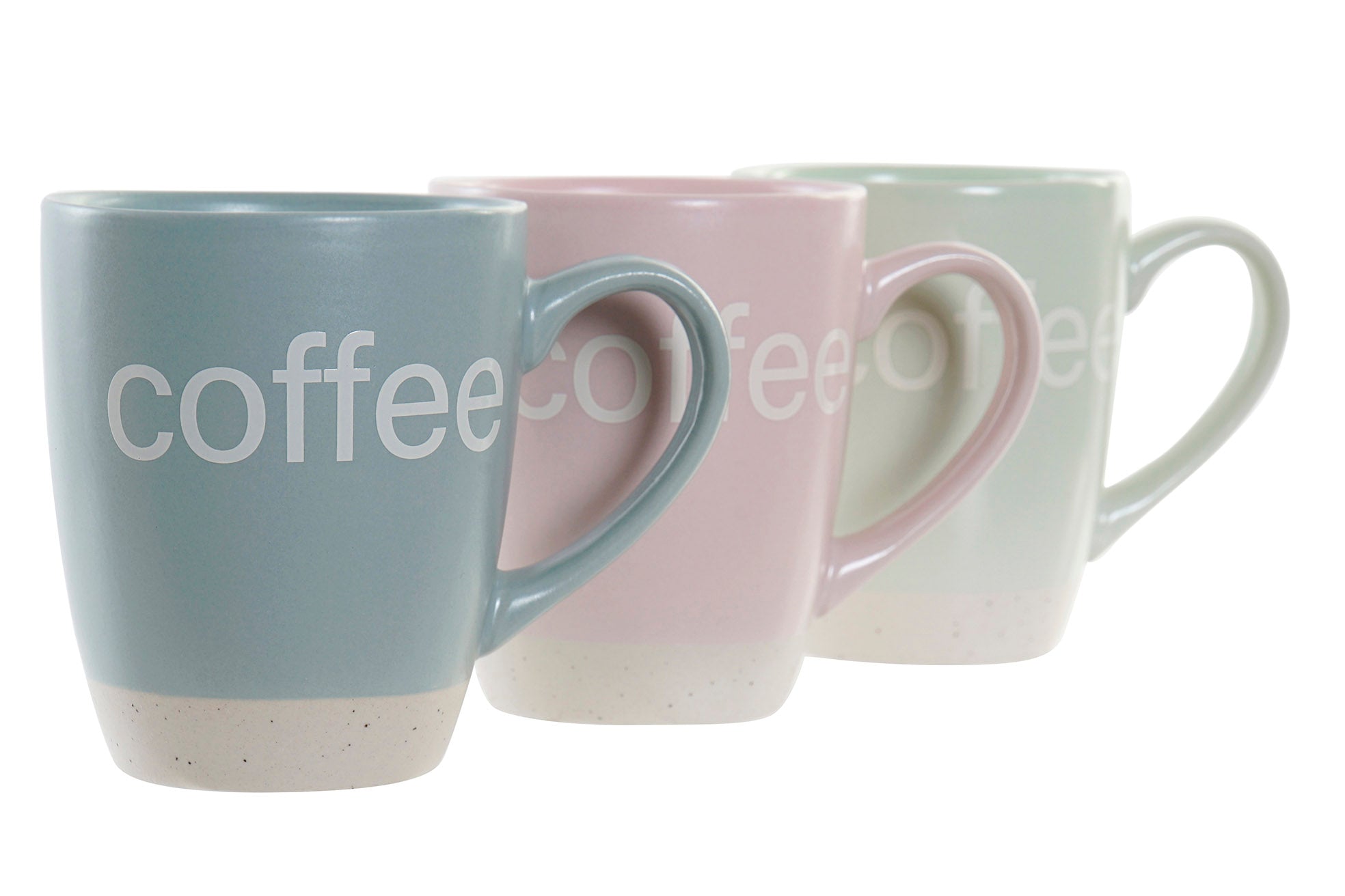 MUG SET 6 GRES RUBBERWOOD ROSA - Imagen 3