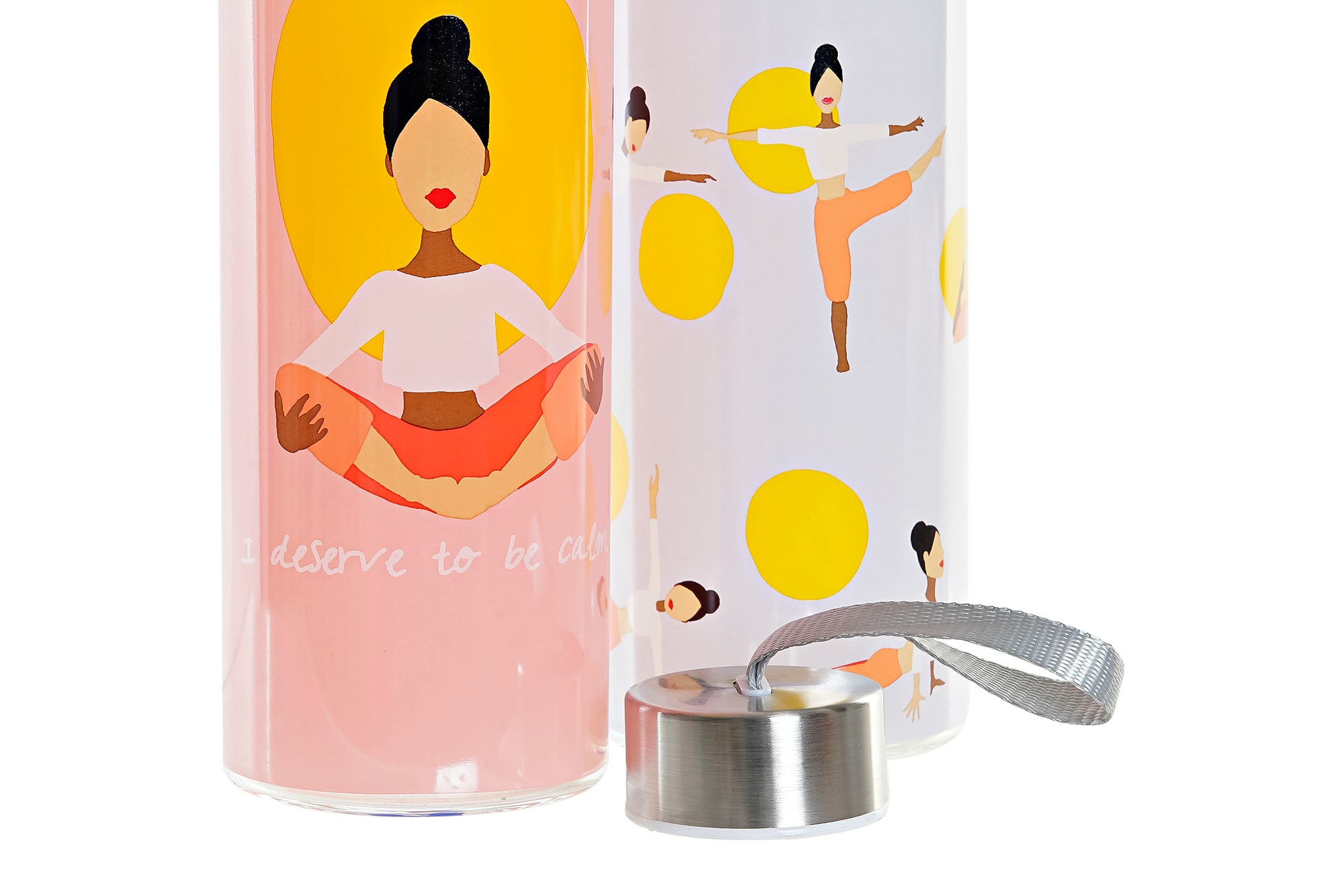 BOTELLA BOROSILICATO 6,5X6,5X23,5 550ML, 2 SURT. - Imagen 2