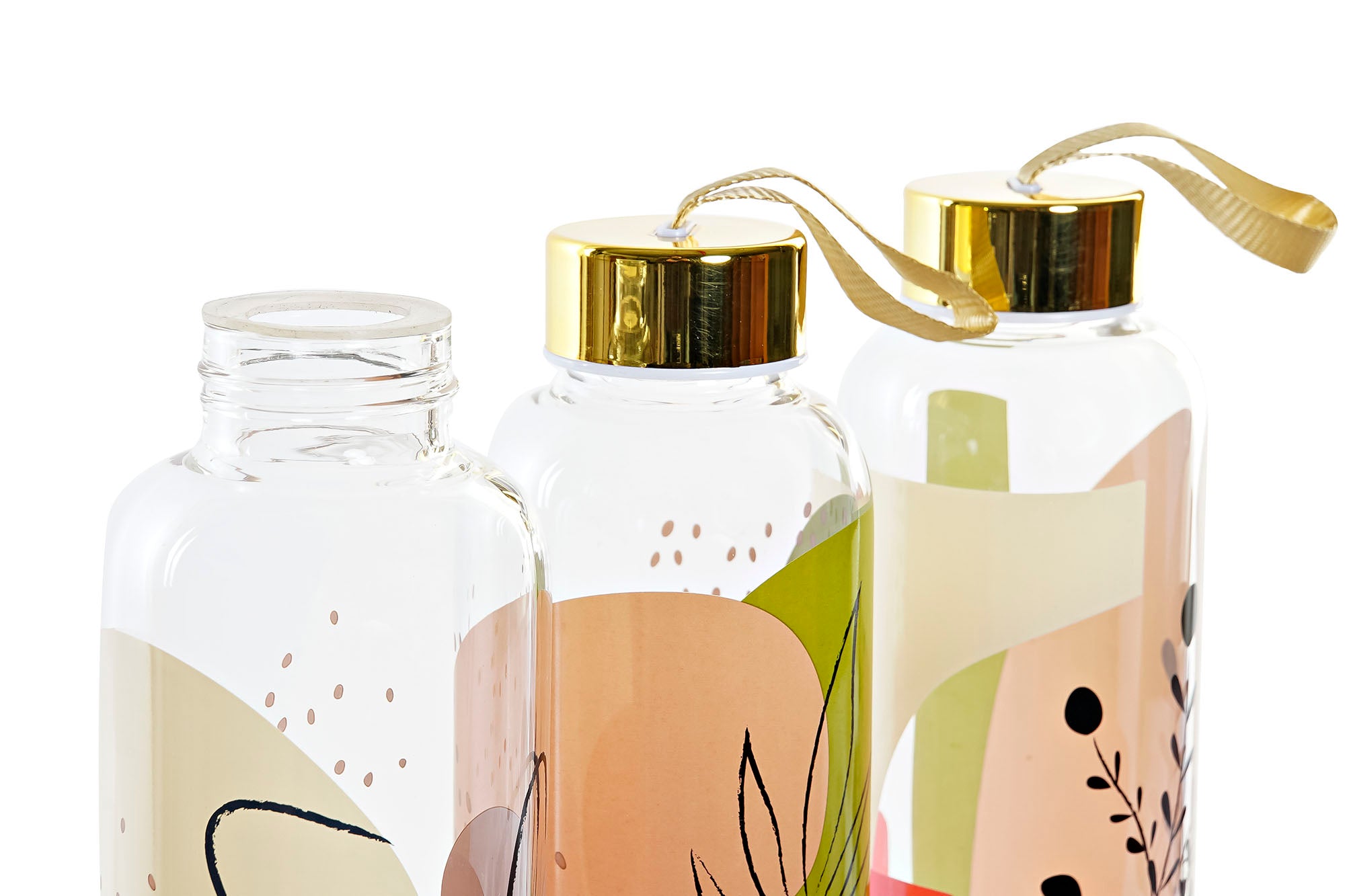 BOTELLA BOROSILICATO 6,5X6,5X23 550ML, 3 SURT. - Imagen 3