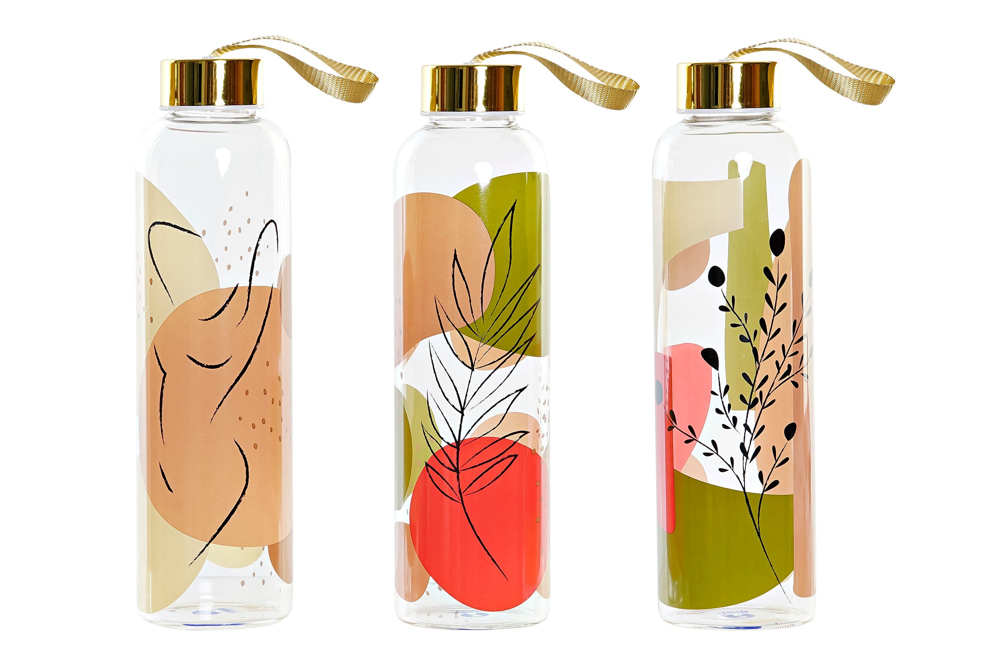 BOTELLA BOROSILICATO 6,5X6,5X23 550ML, 3 SURT. - Imagen 1