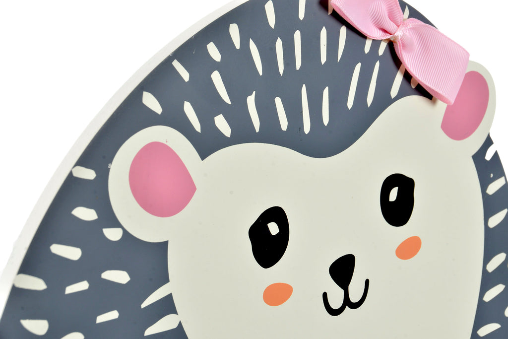 PERCHERO PARED MDF 30X4,5X30 ERIZO GRIS - Imagen 2