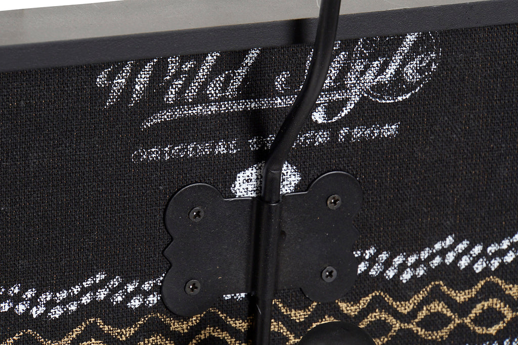 PERCHERO PARED MDF METAL 45X8X22 CENEFA - Imagen 3