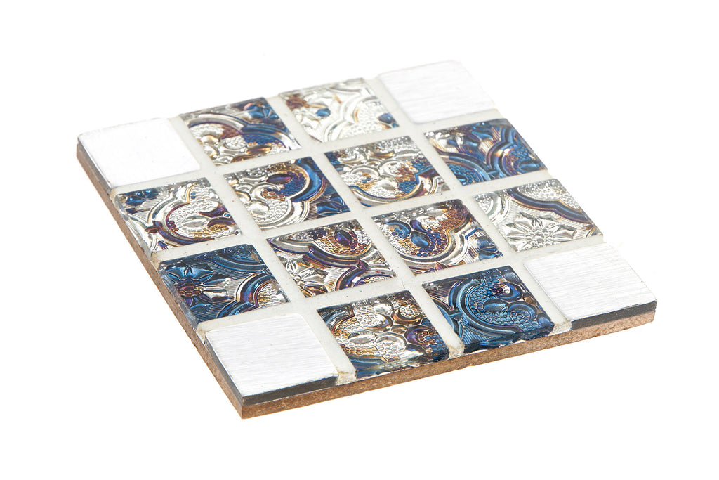 POSAVASOS SET 6 MDF RESINA 12X12X5 - Imagen 3