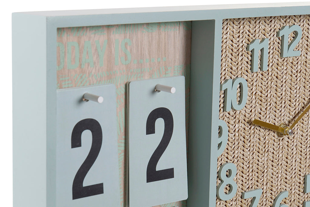 RELOJ PARED MDF PP 40X5X24 CALENDARIO 2 SURT. - Imagen 2