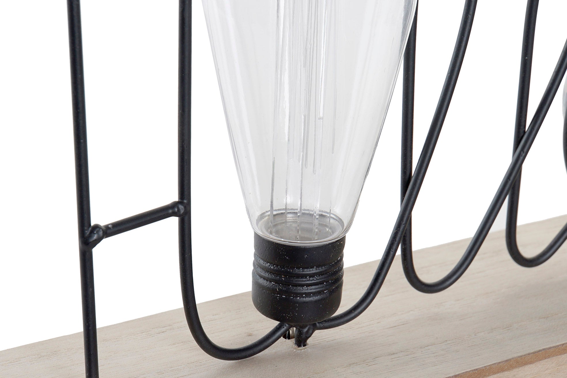 DECORACION LUMINOSA LED MDF 30X8X21 NEGRO - Imagen 3