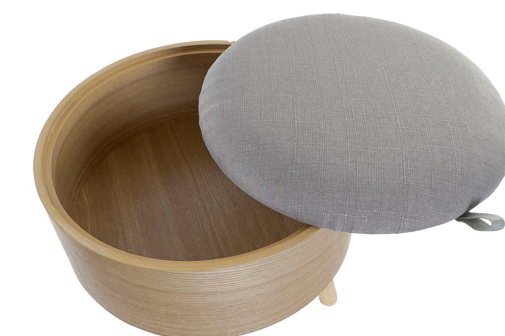 DESCALZADORA MDF POLIESTER 40X40X41 NATURAL - Imagen 3