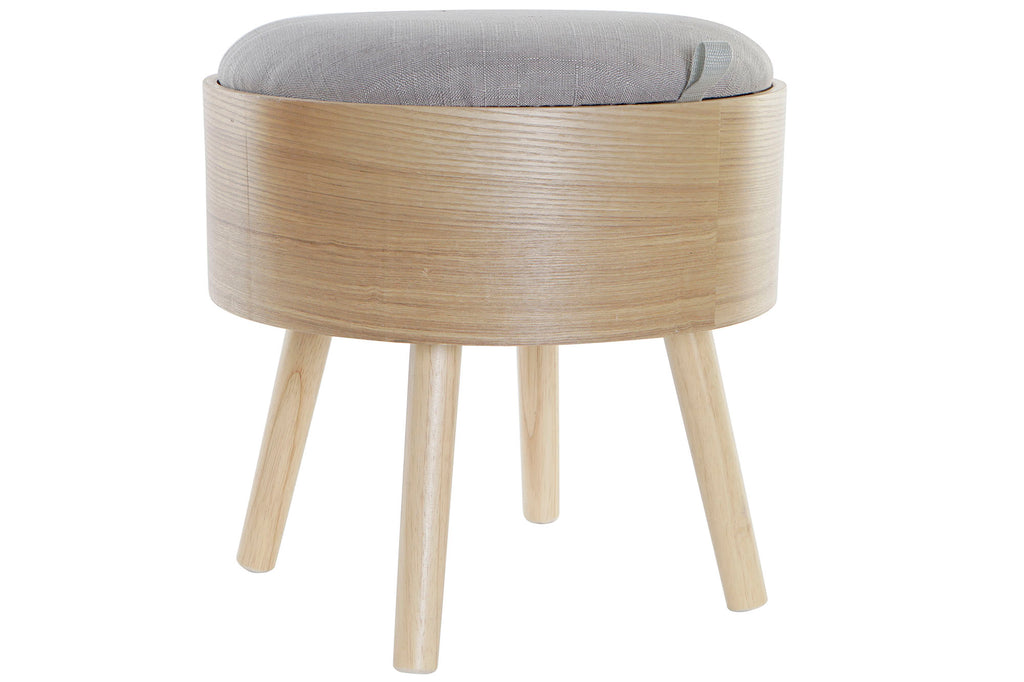 DESCALZADORA MDF POLIESTER 40X40X41 NATURAL - Imagen 1