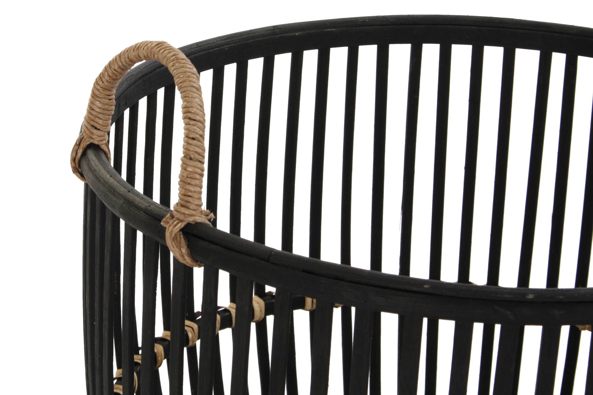 CESTA SET 3 BAMBU 38X38X39 NEGRO - Imagen 1