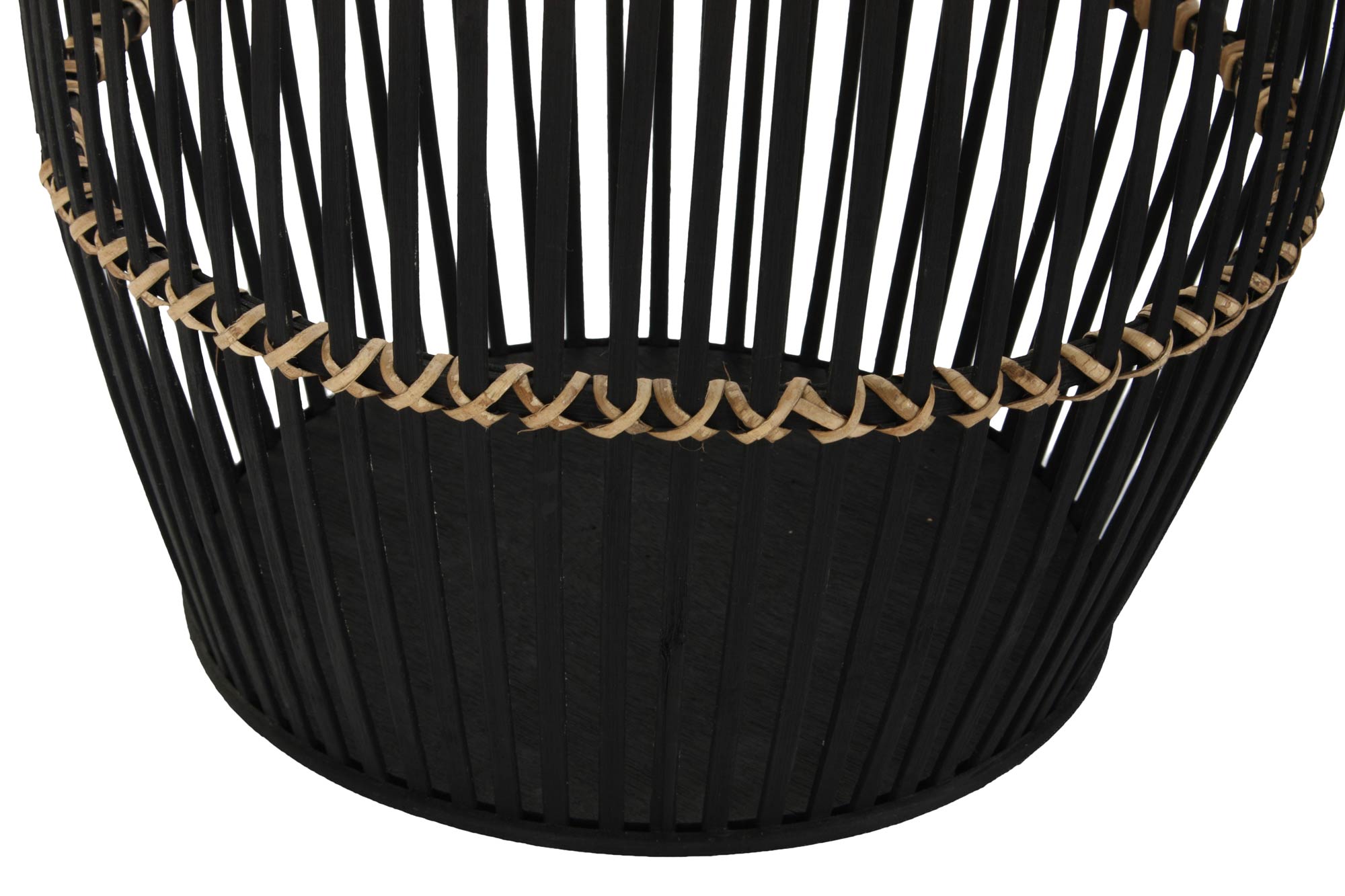 CESTA SET 3 BAMBU 38X38X39 NEGRO - Imagen 3