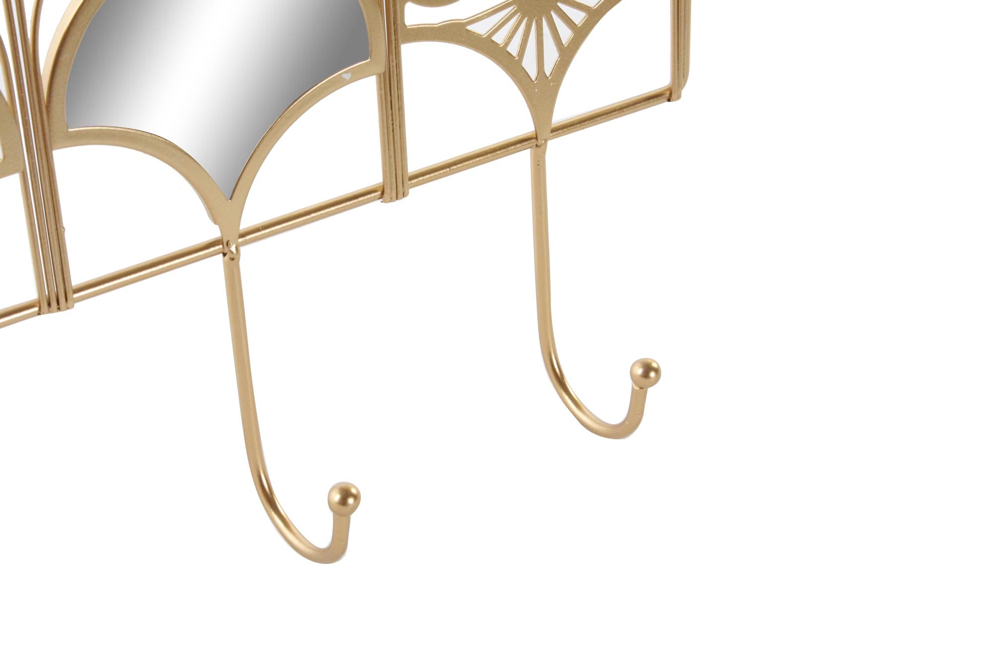 PERCHERO PARED METAL 47X5X20 ABANICO DORADO - Imagen 3