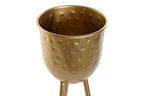 MACETERO METAL 20X18,5X44 DORADO - Imagen 2