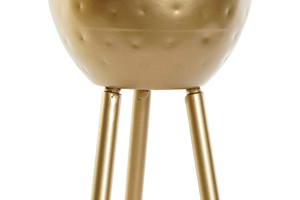 MACETERO METAL 20X18,5X44 DORADO - Imagen 3